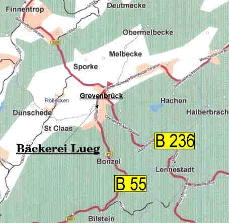Karte Grevenbrck und Umgebung
